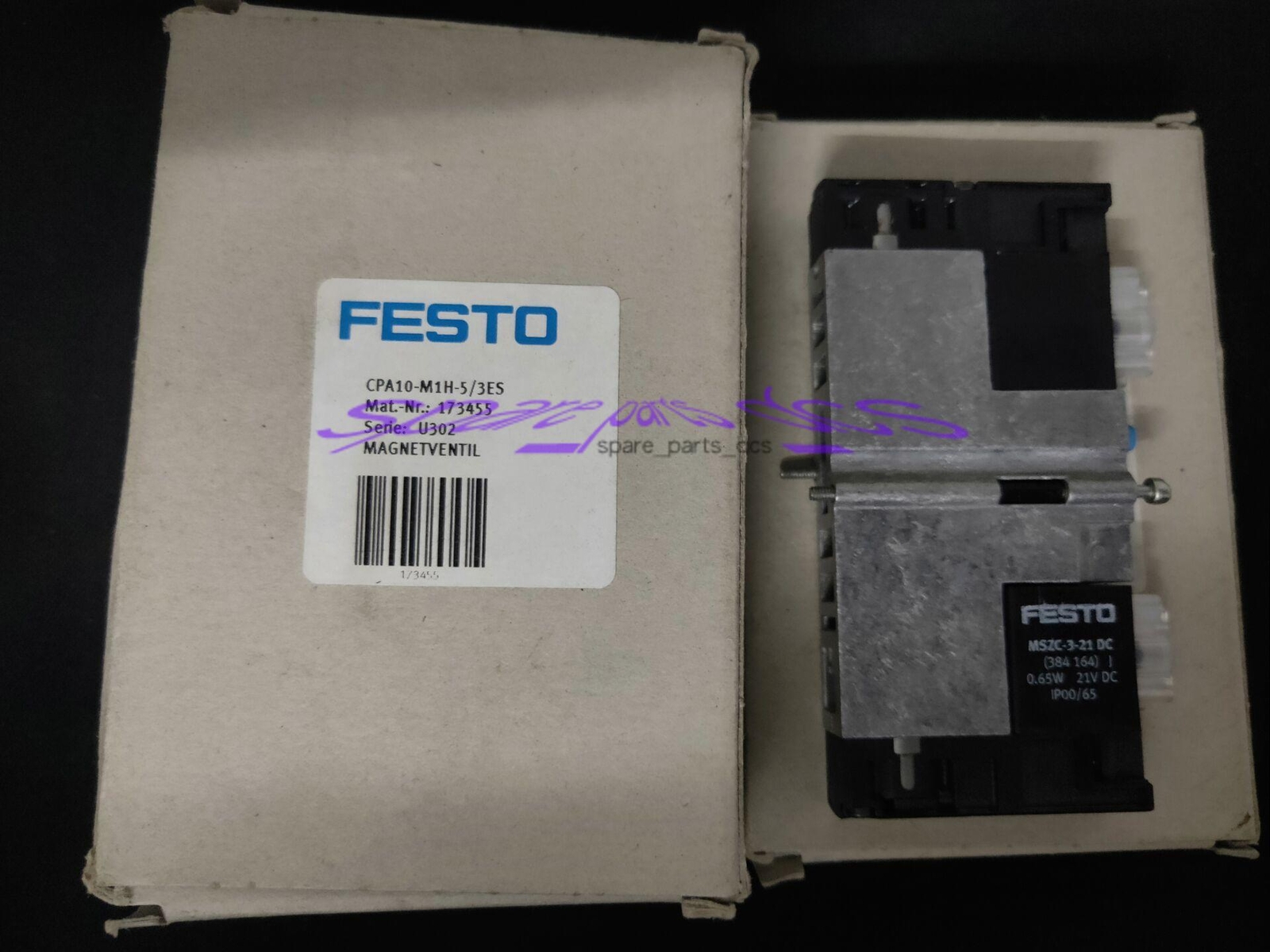 1PCS NEW FESTO CPA10-M1H-5/3-ES 173455 solenoid valve