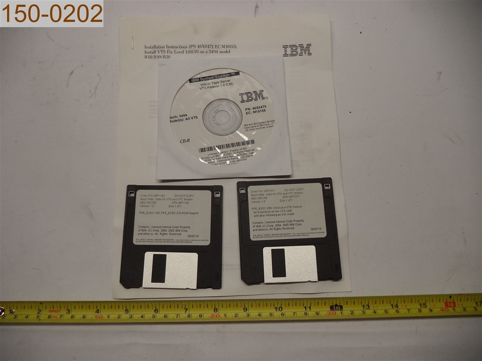 IBM VTS Fix Level 1.0.0.50 46X0471 EC M10155, B18/B10/B20