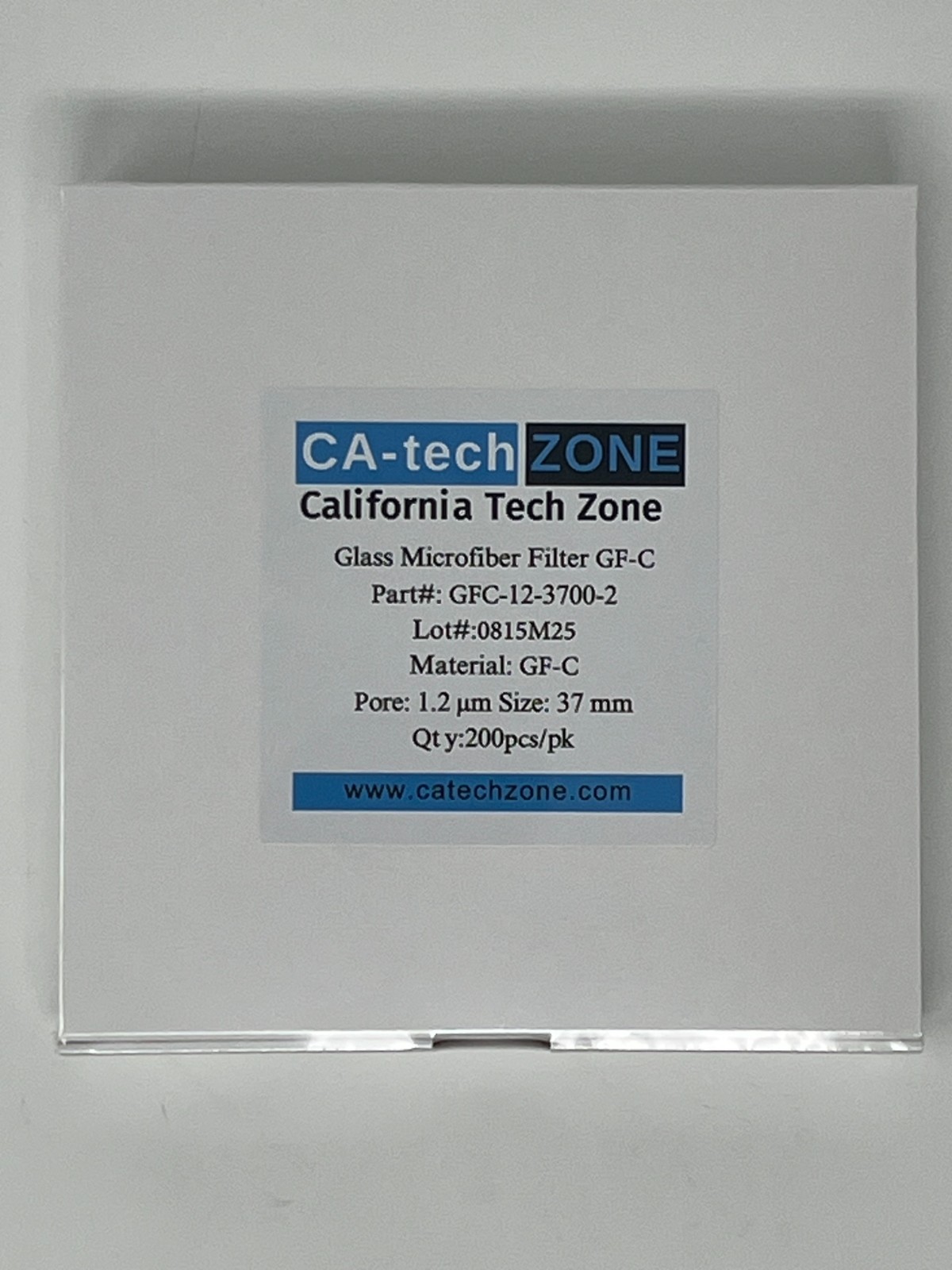 Glass Microfiber Filter Grade: GF-C (1.2μm)37 mm 5x(200/pk) (total: 1000/box)