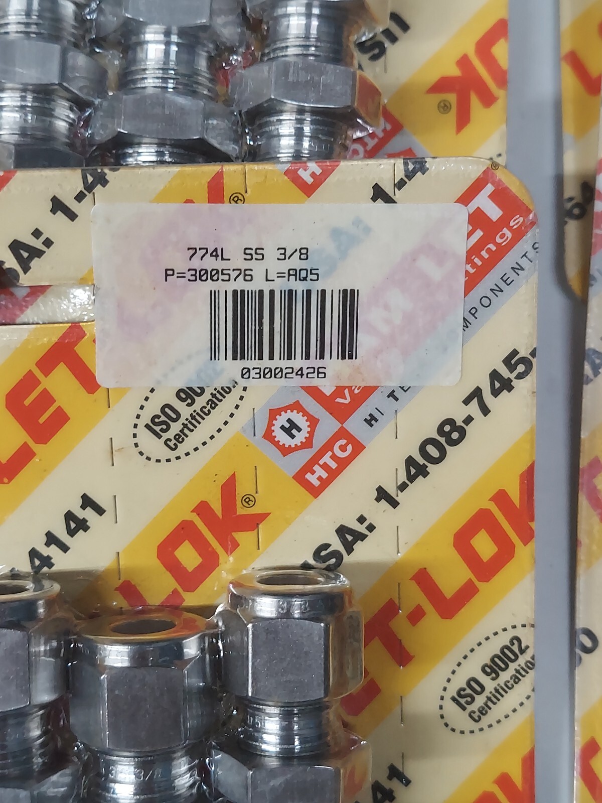 AMAT 3300-01100 FTG TBG UN 3/8T SST BULKHEAD SHIELD PACK OF 5 MAKE OFFER MIA