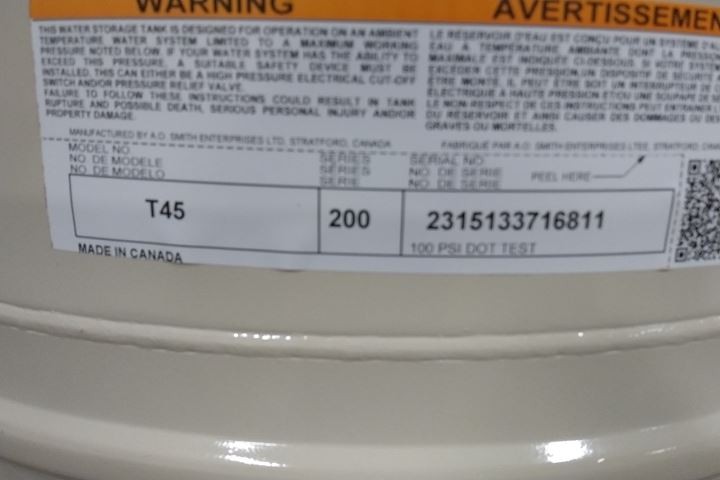 CentriPro T45 13.9 Gal Tank Capacity 38 PSI Epoxy Coated Diaphragm Tank