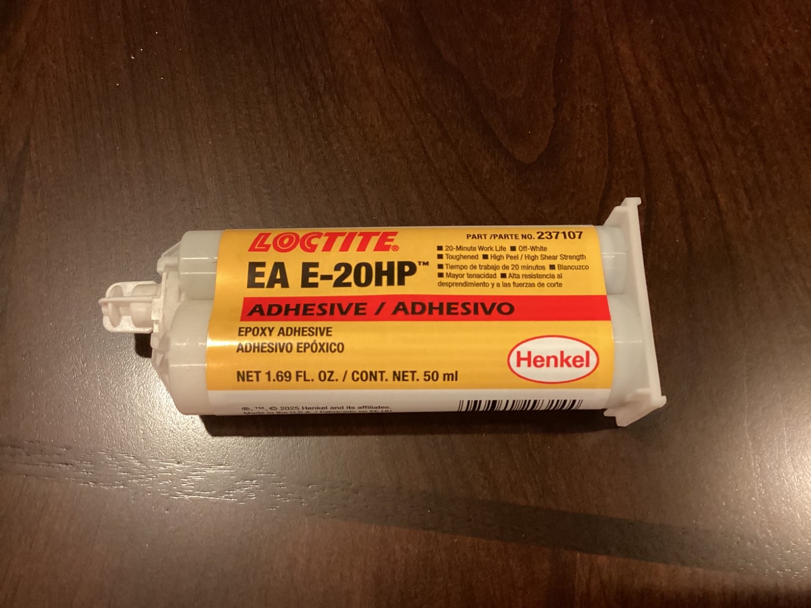 Loctite EA E-20HP Epoxy Adhesive Part 237107 Expired 12/2027
