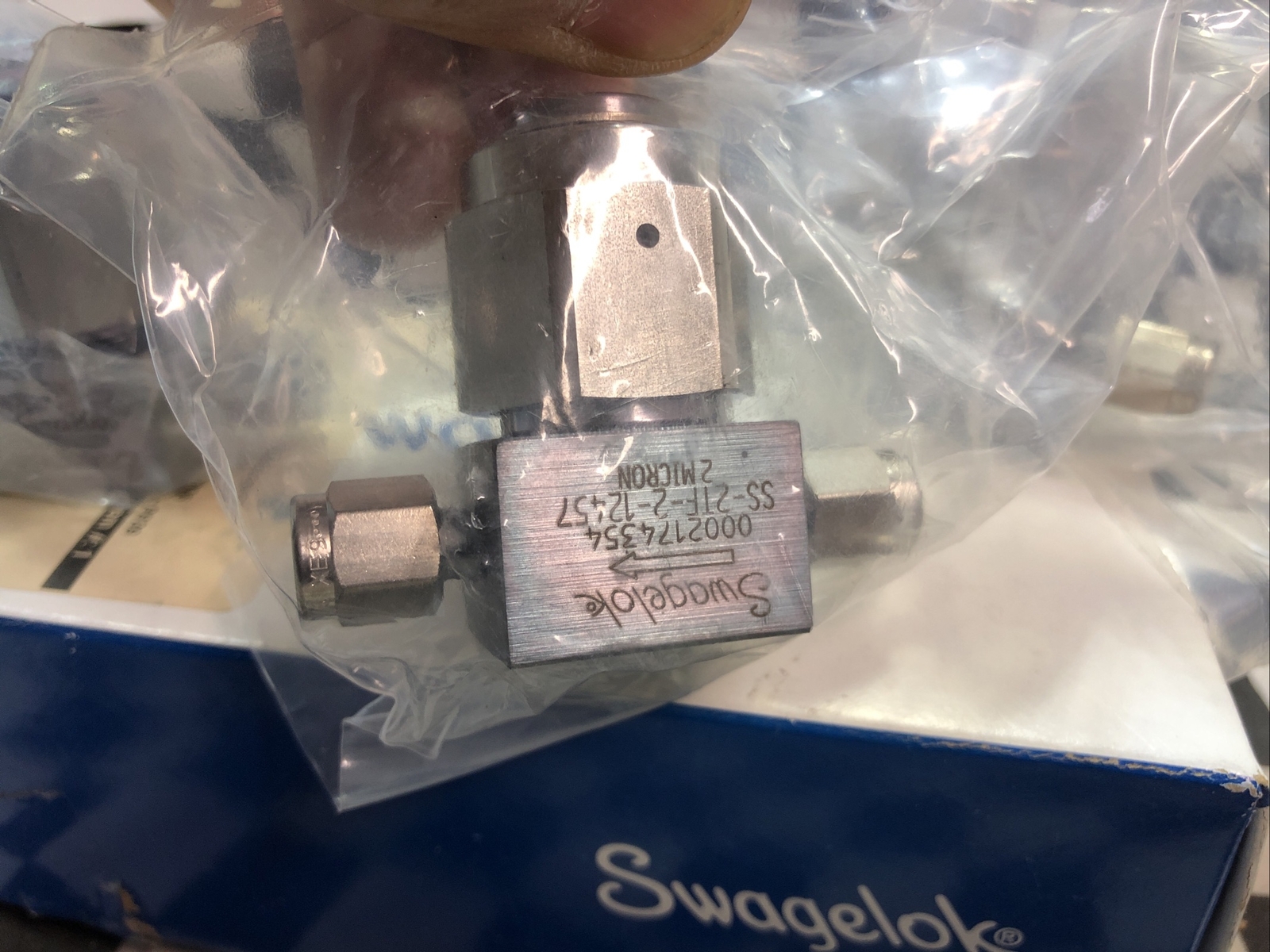 SWAGELOK Tee-Type Particulate Filter 1/8″ T, 2 Micron, SS-2TF-2-12457, Lot Of 3