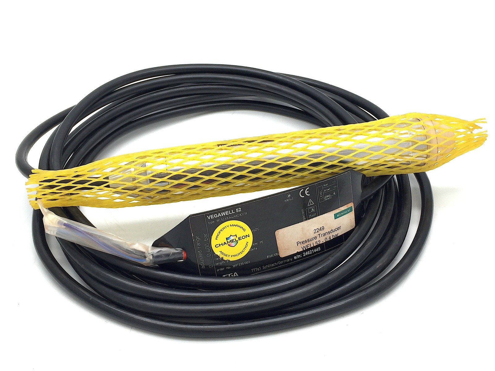 Vegawell Vega 52 Transmitter 4-20mA Pt100 6m Cable WL52 XXA4AKD1CC1X No Clamp
