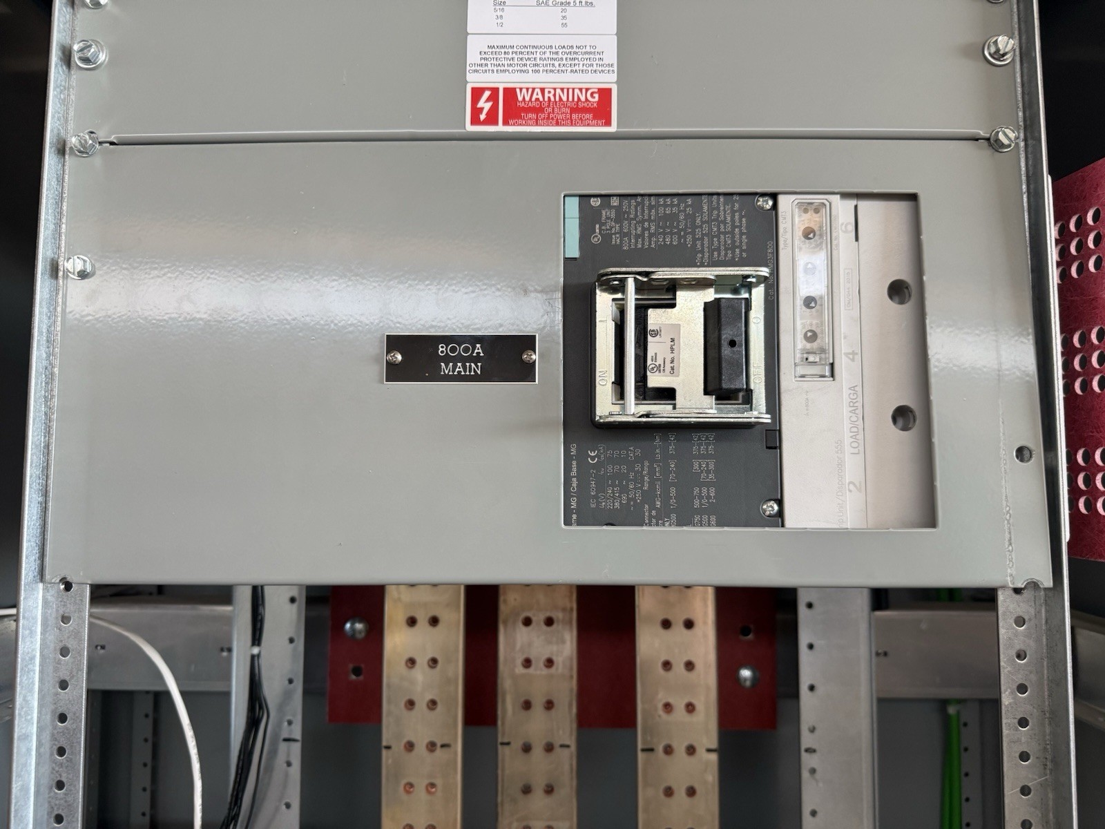 SIEMENS HMG3F800 CMT3T800 600V 800A Frame MG With Mounting Kit