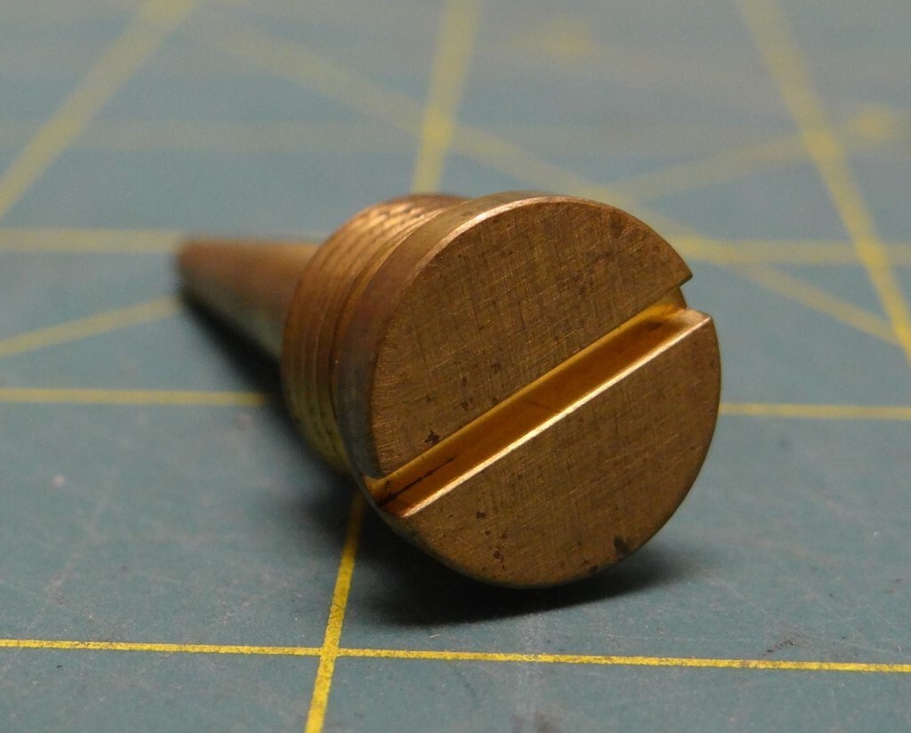 Alfa Laval Plug Distribution Copper Alloy Machine Thread Plug, 1-11/16″ Long