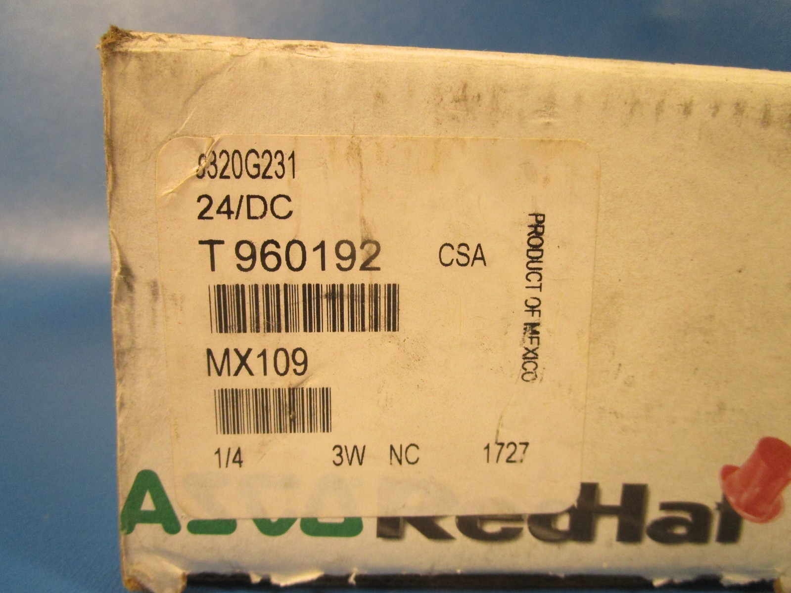 Asco 8320G013, Solenoid Valve: 3-Way, Normally Closed, 1/8 in Pipe Size, 110V AC