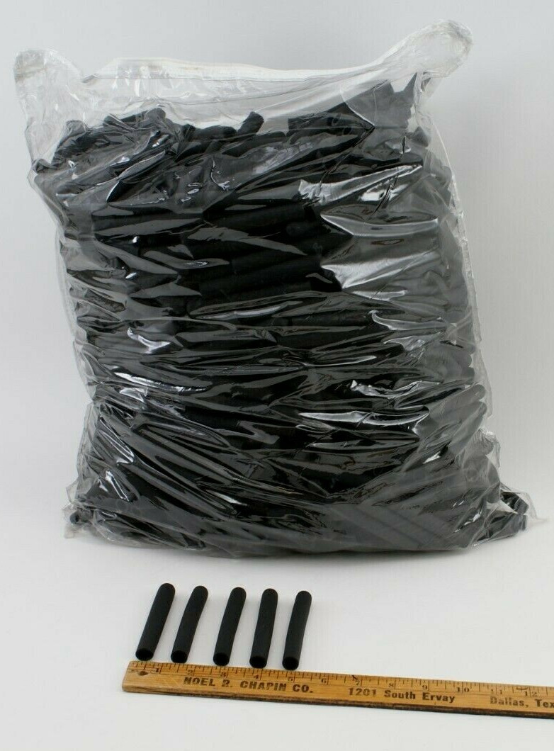 NEW SINCLAIR & RUSH EXTRUDED DENSE BLACK RUBBER GRIPS / HANDLES / CAPS – DOZENS