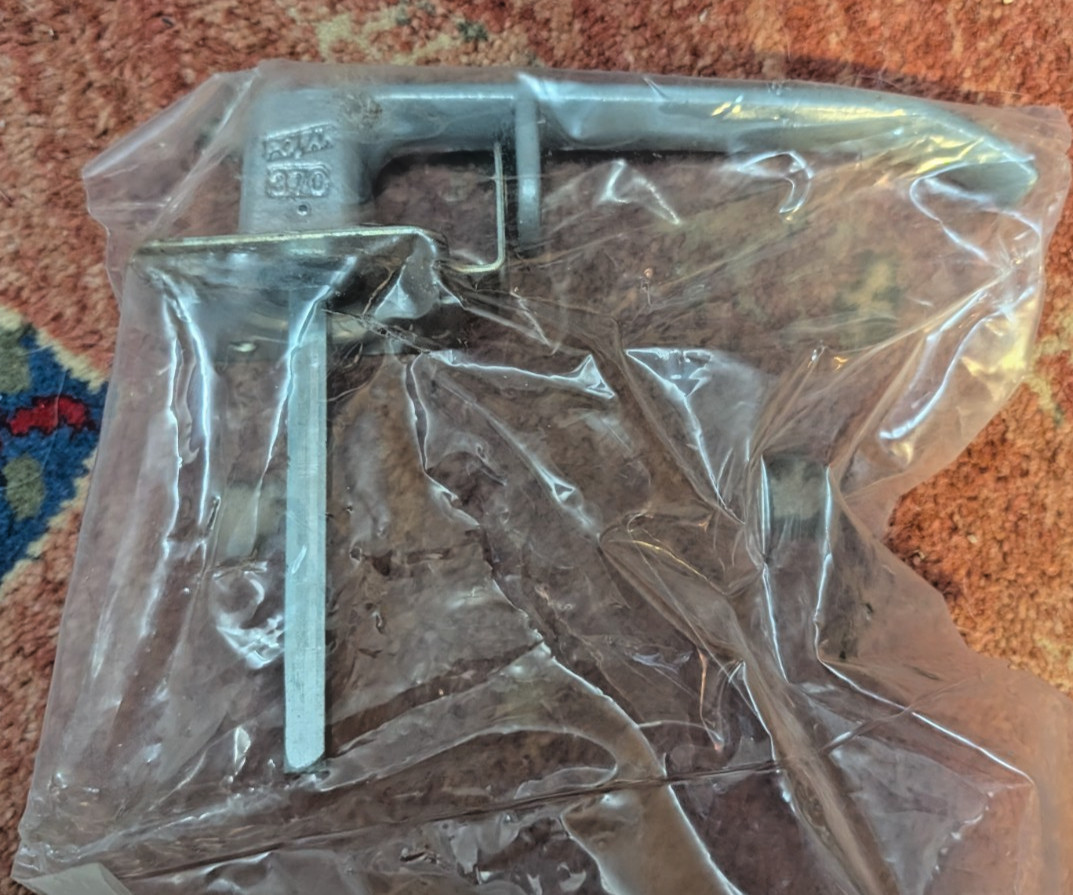 McMaster-Carr Zinc-Plated Steel Handle for Extra-Reach L-Handle Padlockable Cam