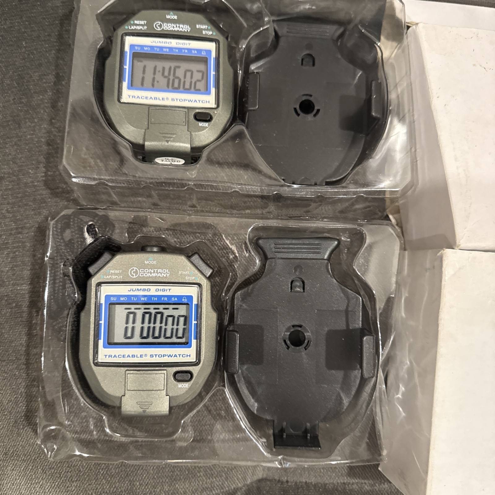 2 TRACEABLE 1051 Stopwatch, Count Up, 24 hrs, LCD 5CVT8