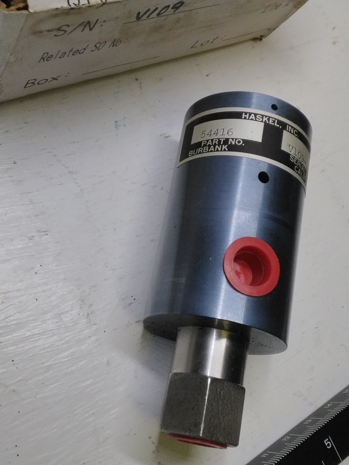 Haskel 5000 PSI Release Valve 1/4″ Fnpt Nos 1 Qty