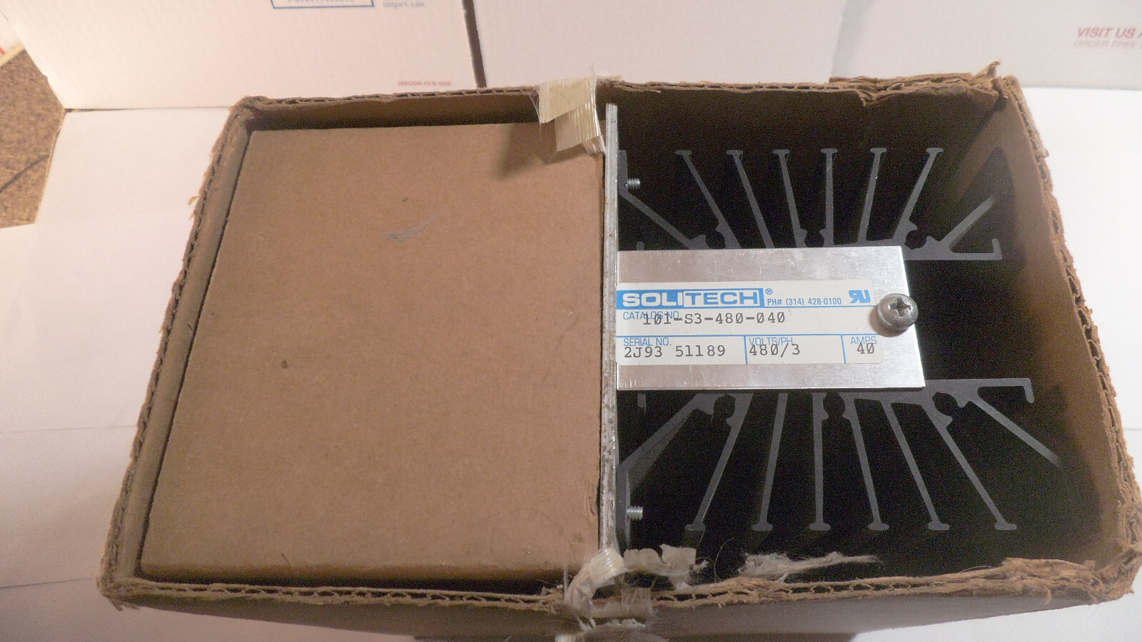 Solitech power controller, 101-S3-480-040, 480 volts, 40 amps, 3 phase