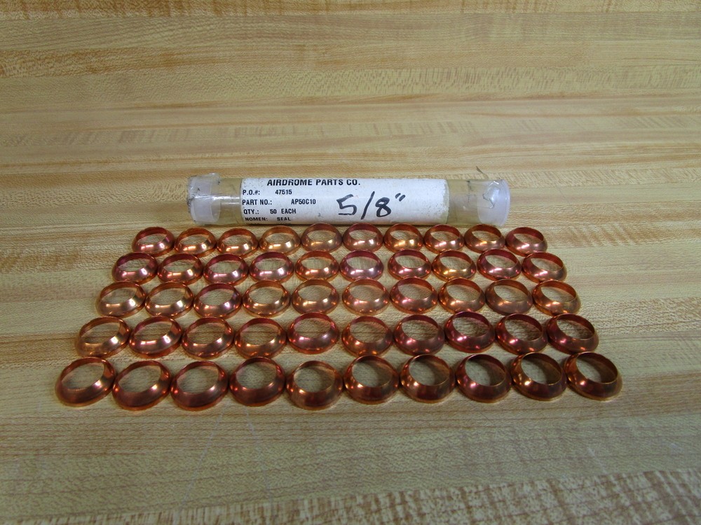 Airdrome AP50C10 Copper Conical Seal (Pack of 50)