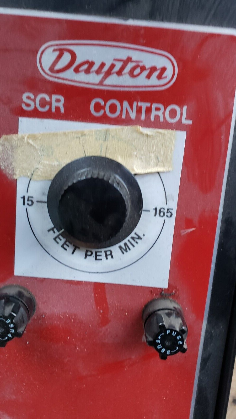 NICE Mounted Dayton Control Box SCR Feet per Minute 15 – 165 Dial rotary 5×485 ?