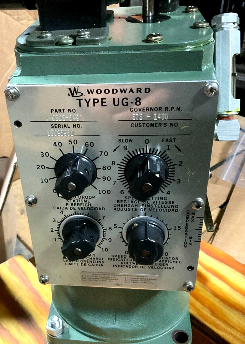 WOODWARD GOVERNOR TYPE UG-8 A8525-849