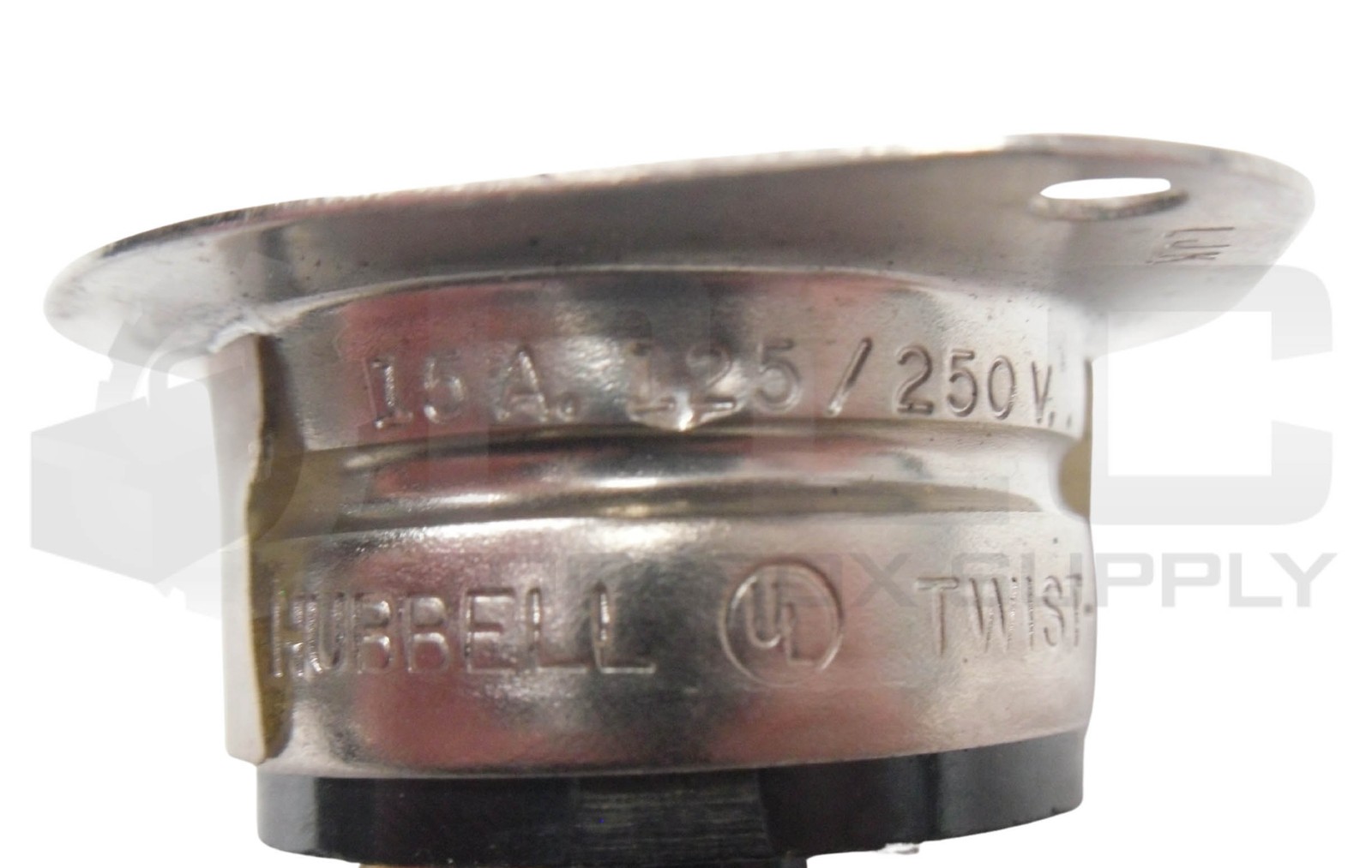 LOT OF 4 HUBBELL HBL7487 MIDGET FLANGED LOCKING RECPTICLE