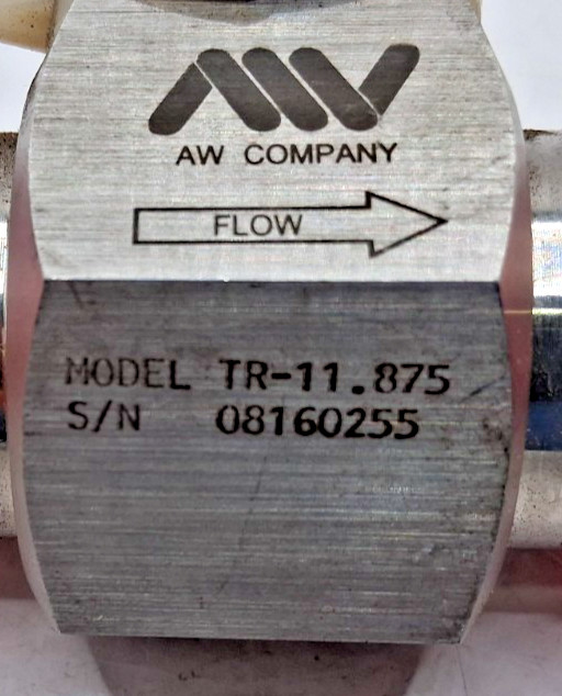AW TR-11.875 Turbine Flow Meter – INCOMPLETE UNIT