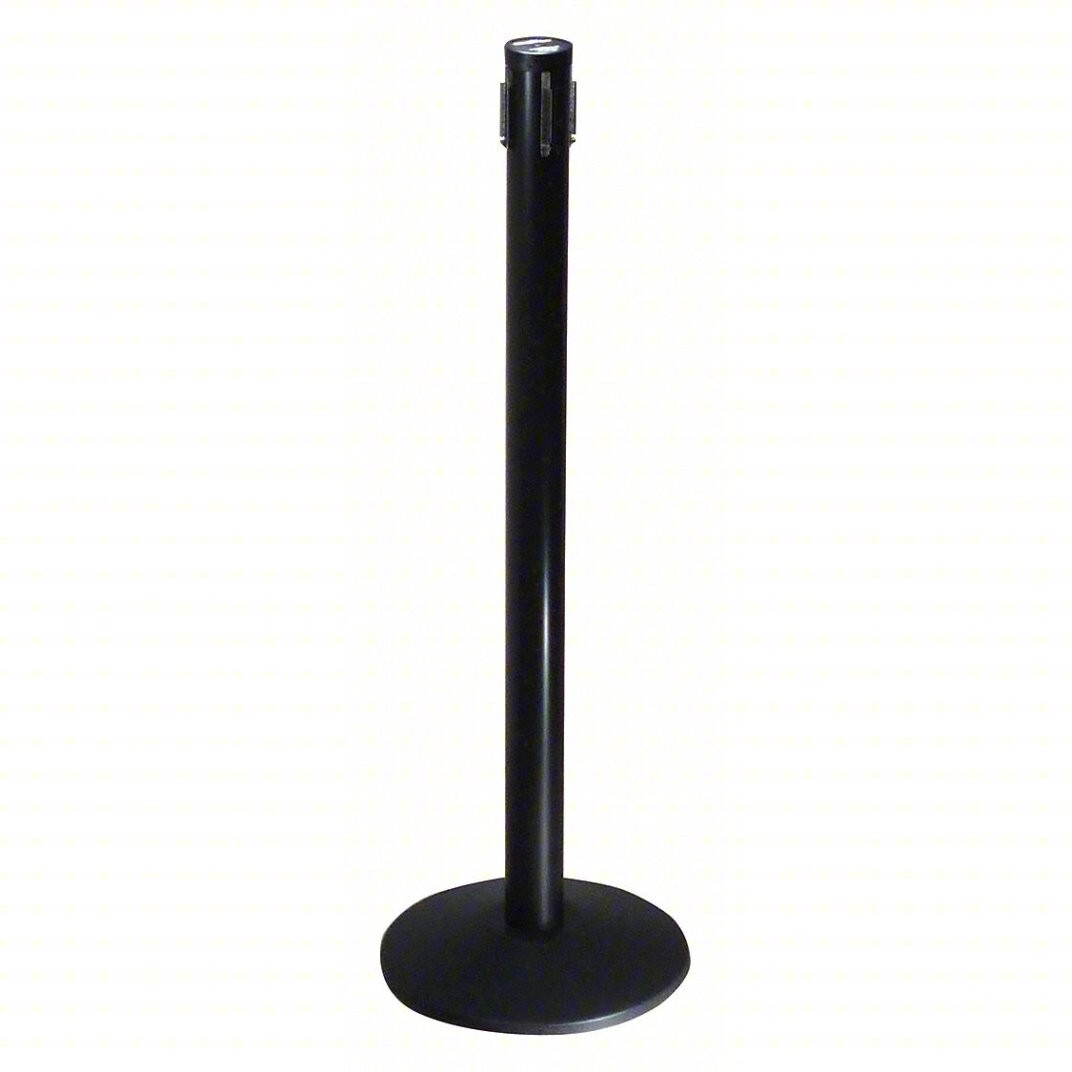 Retracta-Belt 301BA-RCV Barrier Receiver Post 40″ H Black Aluminum 2 1/2″ Dia