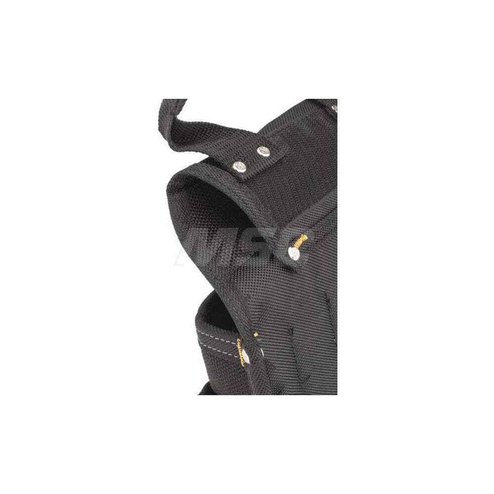 CLC 5505 Tool Pouch: 12 Pockets, Polyester, Black Nylon, Black