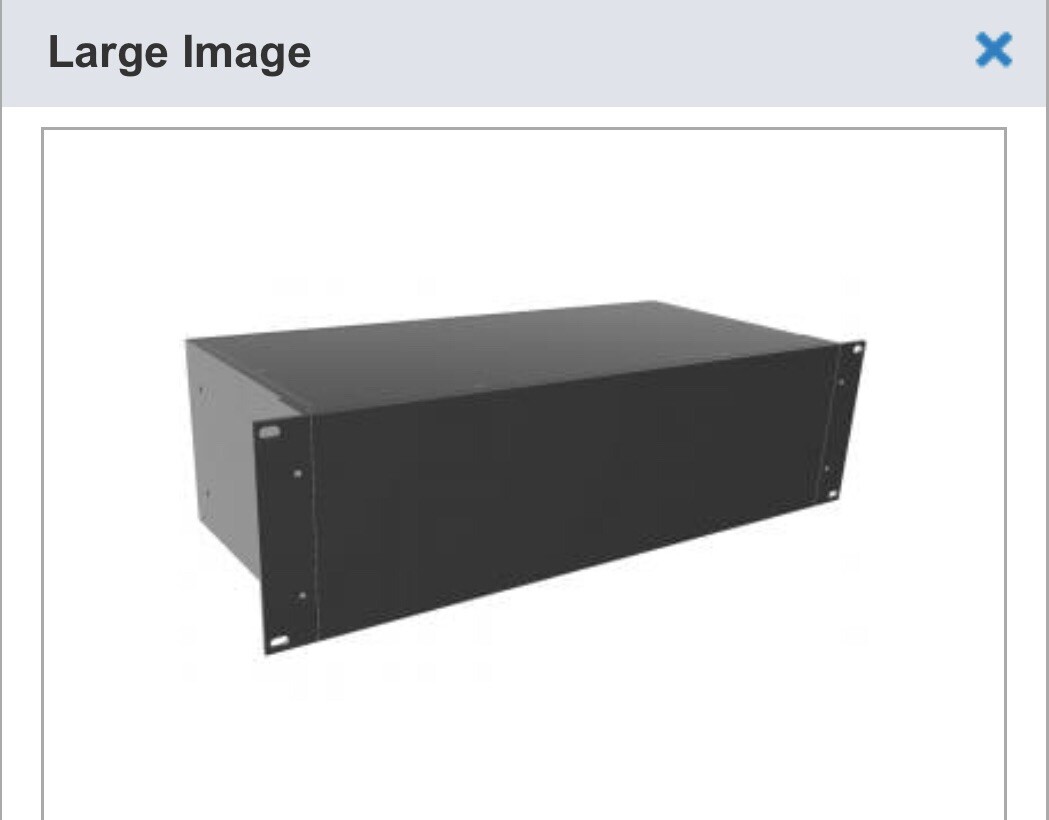 Hammond Mfg mouser 546-rm3u1908sbk Enclosure