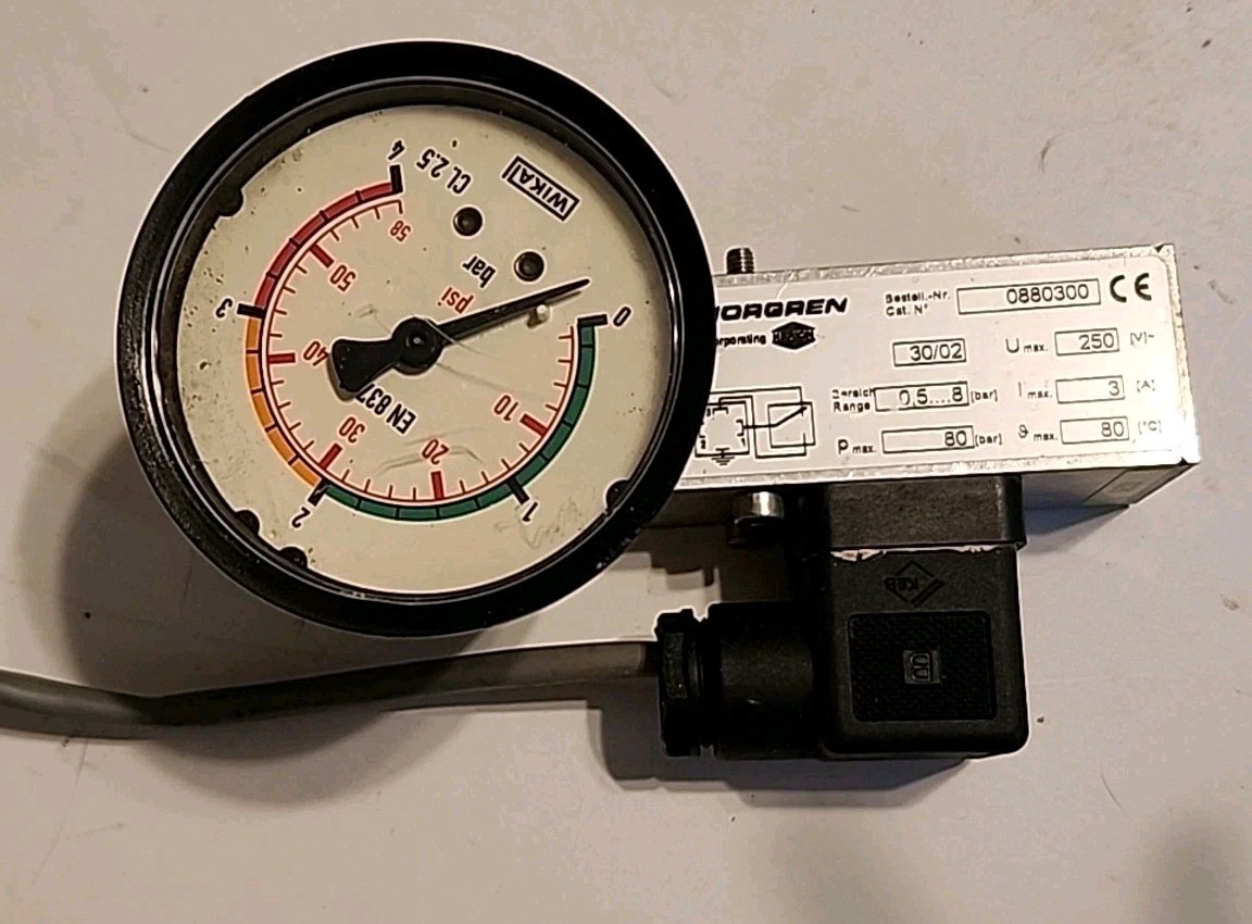 NORGREN 0880300 250V 80’C UNMP With Gauge – Free Shipping