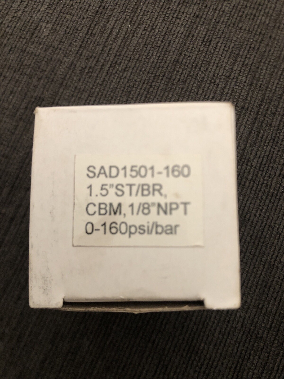 SAD1501-160 0-160 PSI/BAR PRESSURE GAGE 1.5″ST/BR CBM,1/8″ NTP