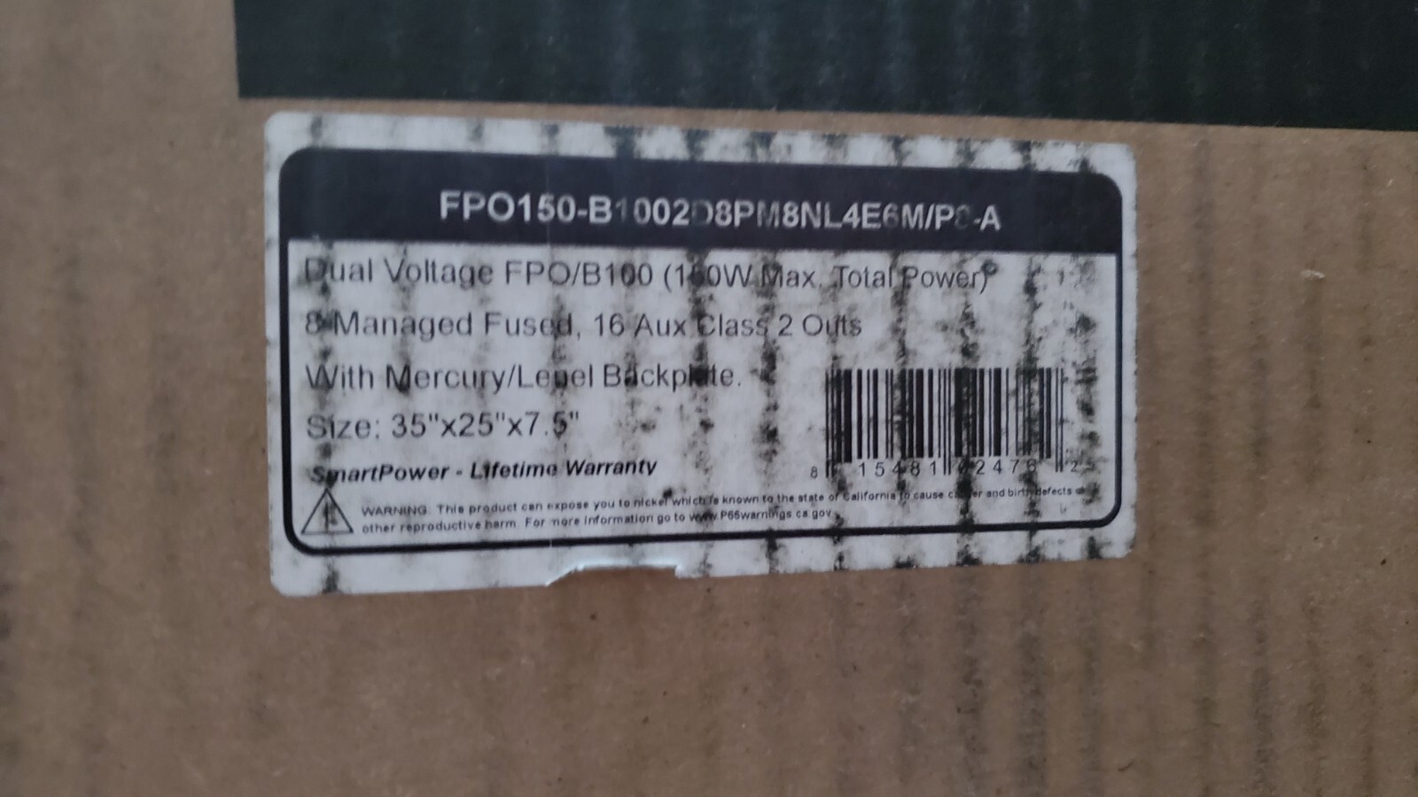 Life Safety Power FPO150-B1002D8PM8NL4E6M/P8-A Pro-wire 8 door 4 amp 16 aux