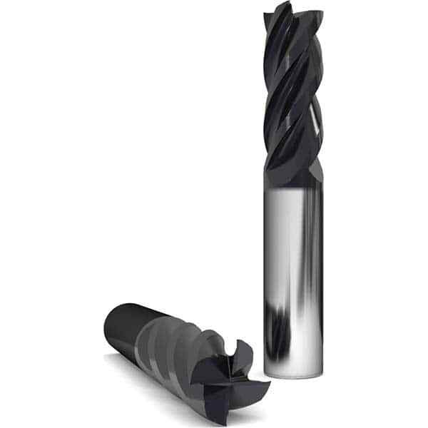 GWS 310203 Square End Mill: 3/8″ Dia, 1/2″ LOC, 3/8″ Shank, 2″ OAL, 4 Flutes