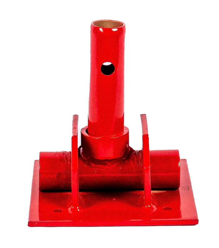 6″ X 6″ W-Style Swivel Base Plate w/90 Degree Hole – 1 -11/16 OD tube