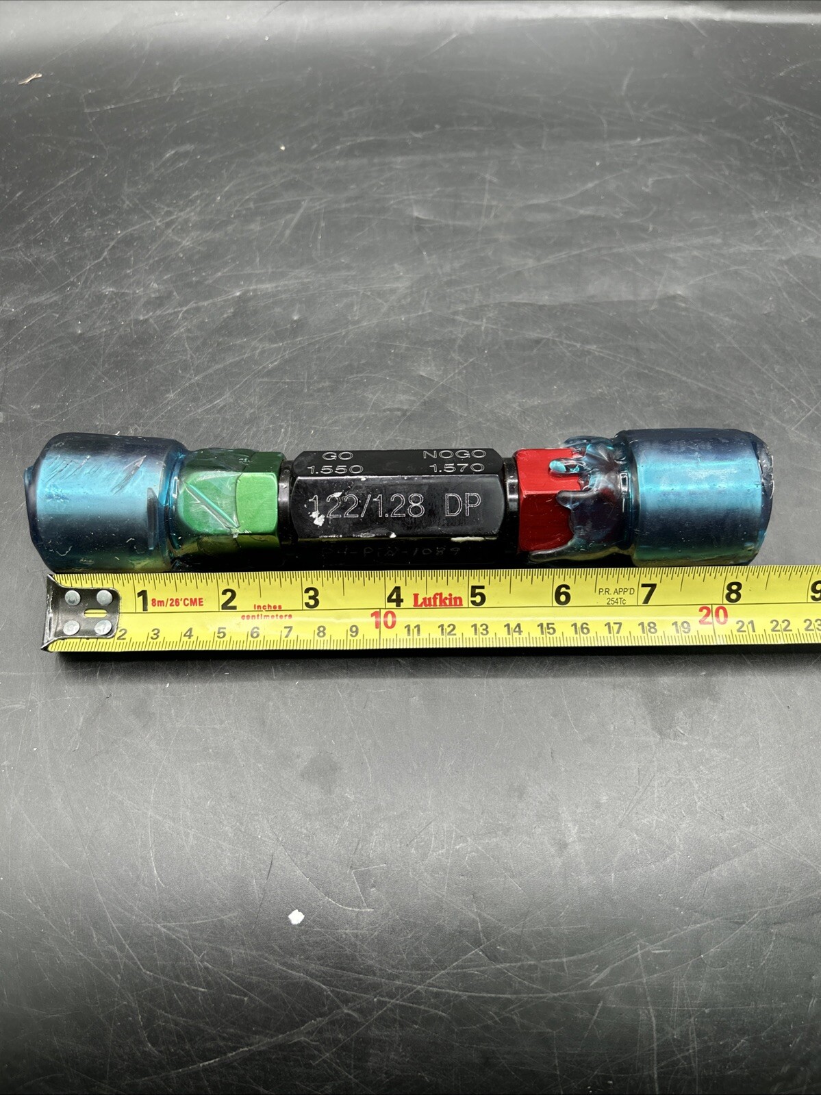 PERFEKT PRECISION 1.22/1.28 DP GO 1.550 NOGO 1.570 CYLINDRICAL GAUGE PLUG