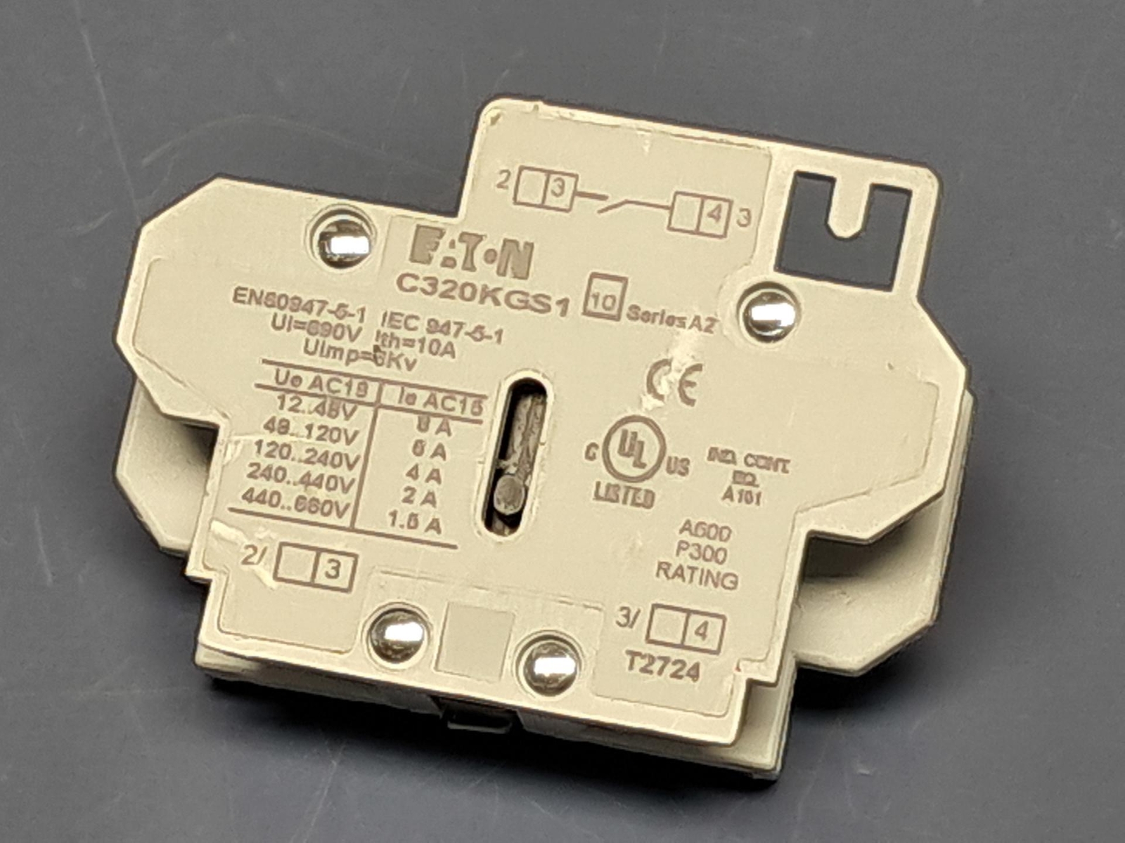 EATON CUTLER HAMMER C320KGS1 Side Mount Auxiliary Contact Freedom Series
