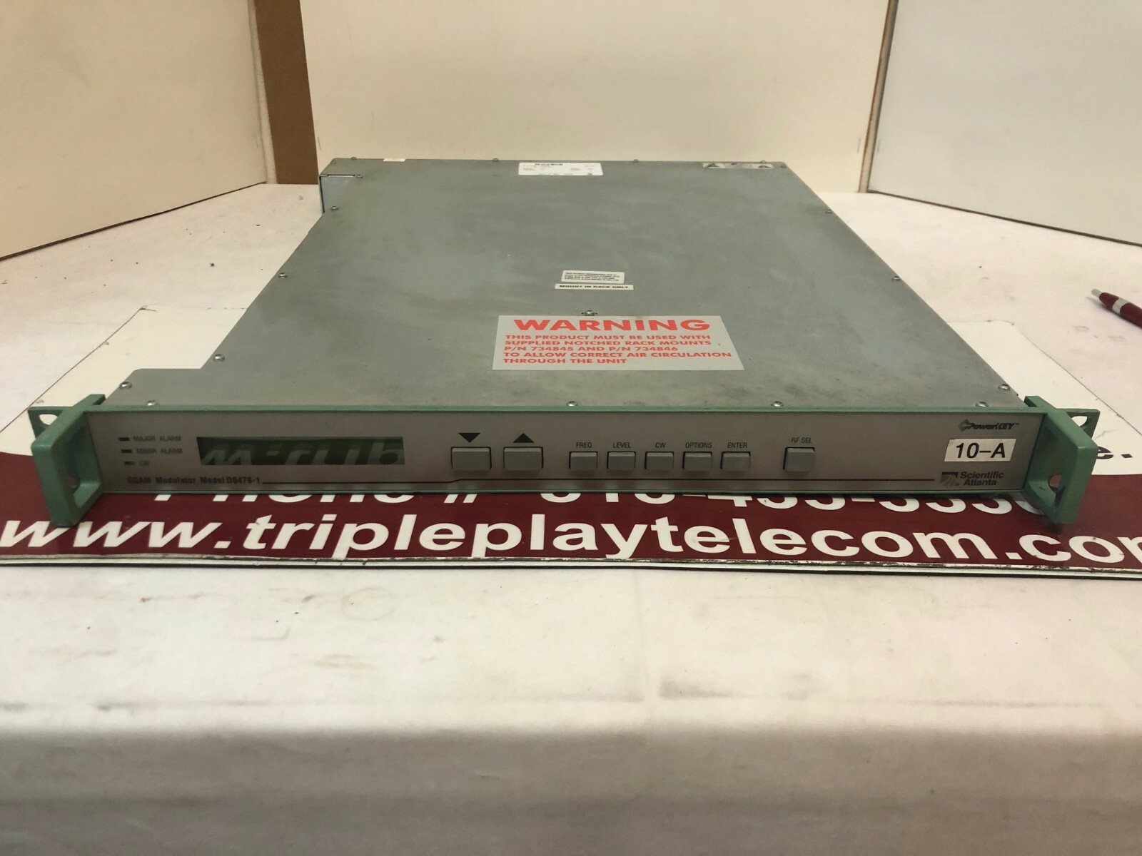 Scientific Atlanta D9479-1 GQAM Modulator P/N 740450 **FOR PARTS ONLY**