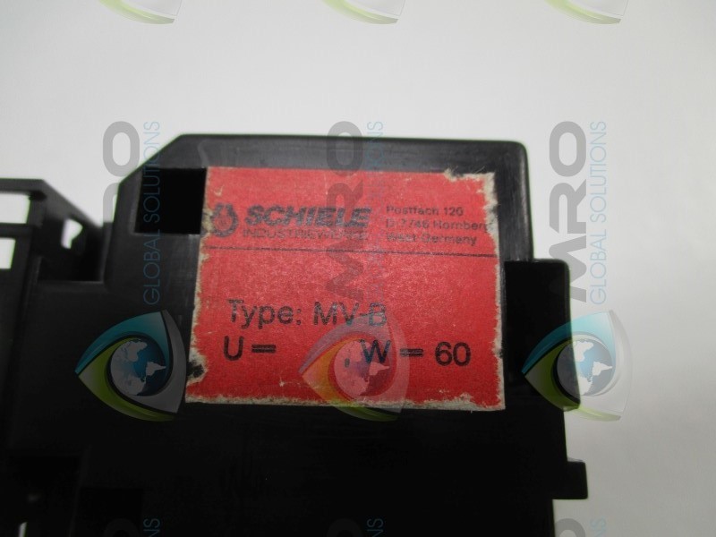SCHIELE MV-B CONTACT BLOCK 24V (AS PICTURED) UNMP