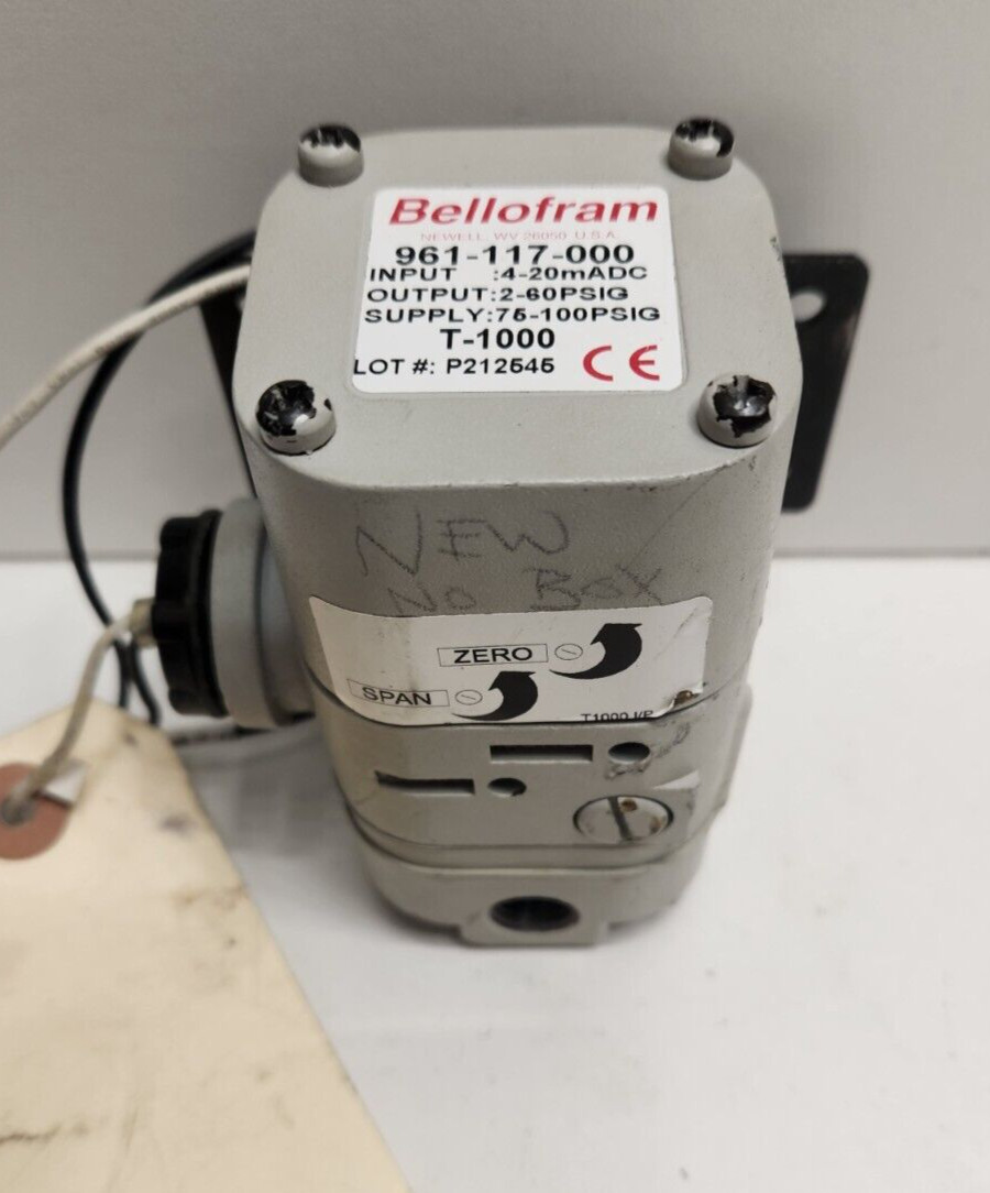 GOOD USED! MARSH BELLOFRAM 75-100PSI PRESSURE TRANSMITTER 961-117-000