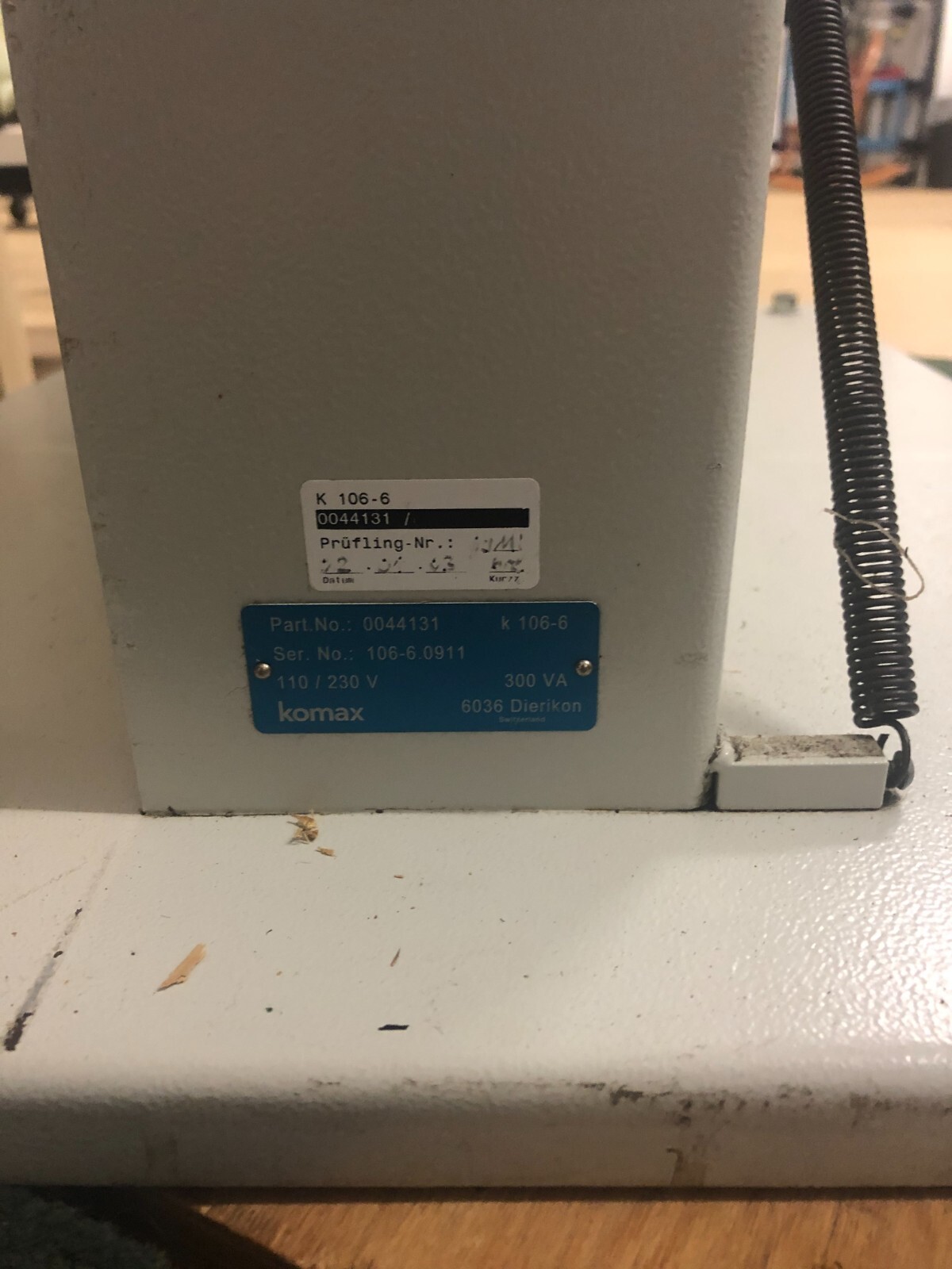 Komax 106-6 Prefeed for Schleuniger or Komax automated Cut and Strip systems