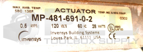 NEW SCHNEIDER / INVENSYS VS-9313-464-5-16 VALVE 6″ 020303N W/MP-481-691-0-2