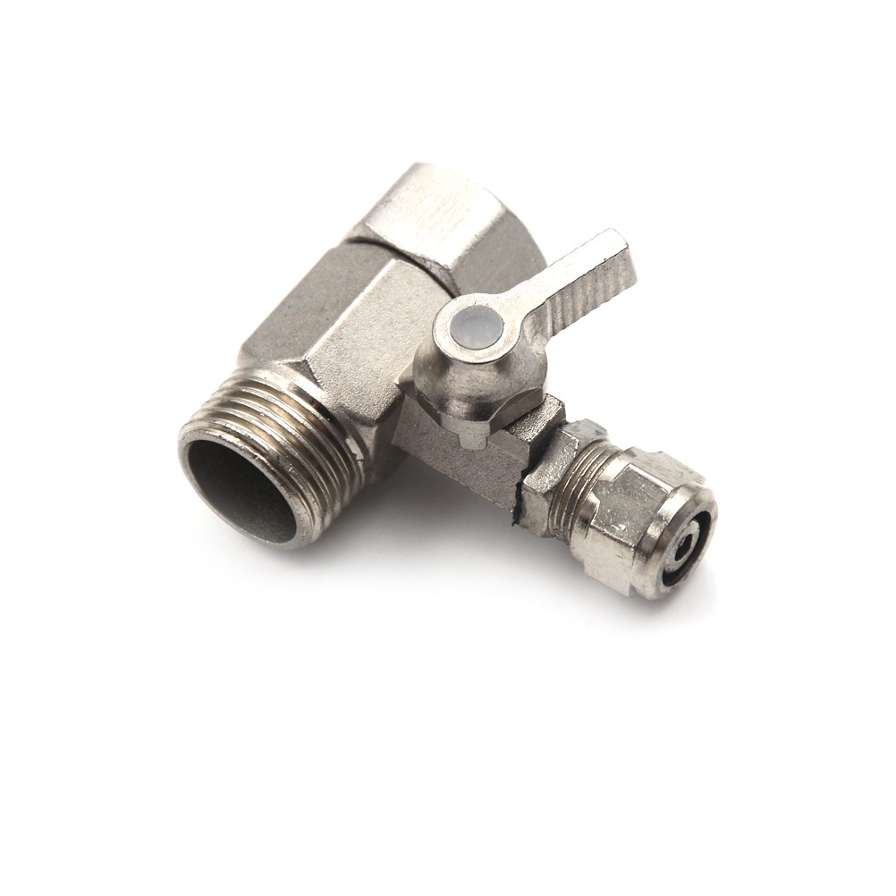 RO Feed Water Filter Purifier Adapter 1/2” to 3/8” Ball Valve Faucet Tap-S.MC