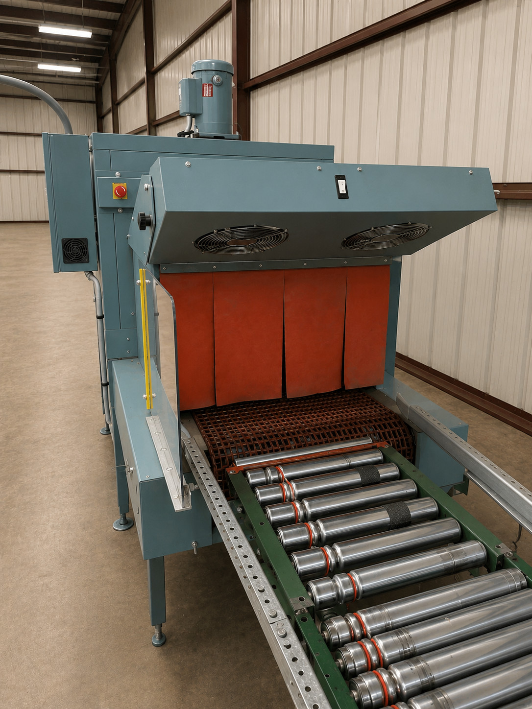 SHANKLIN T-8 INDUSTRIAL SHRINK TUNNEL – 28” W x 16” H OPENING – 230V 3PH