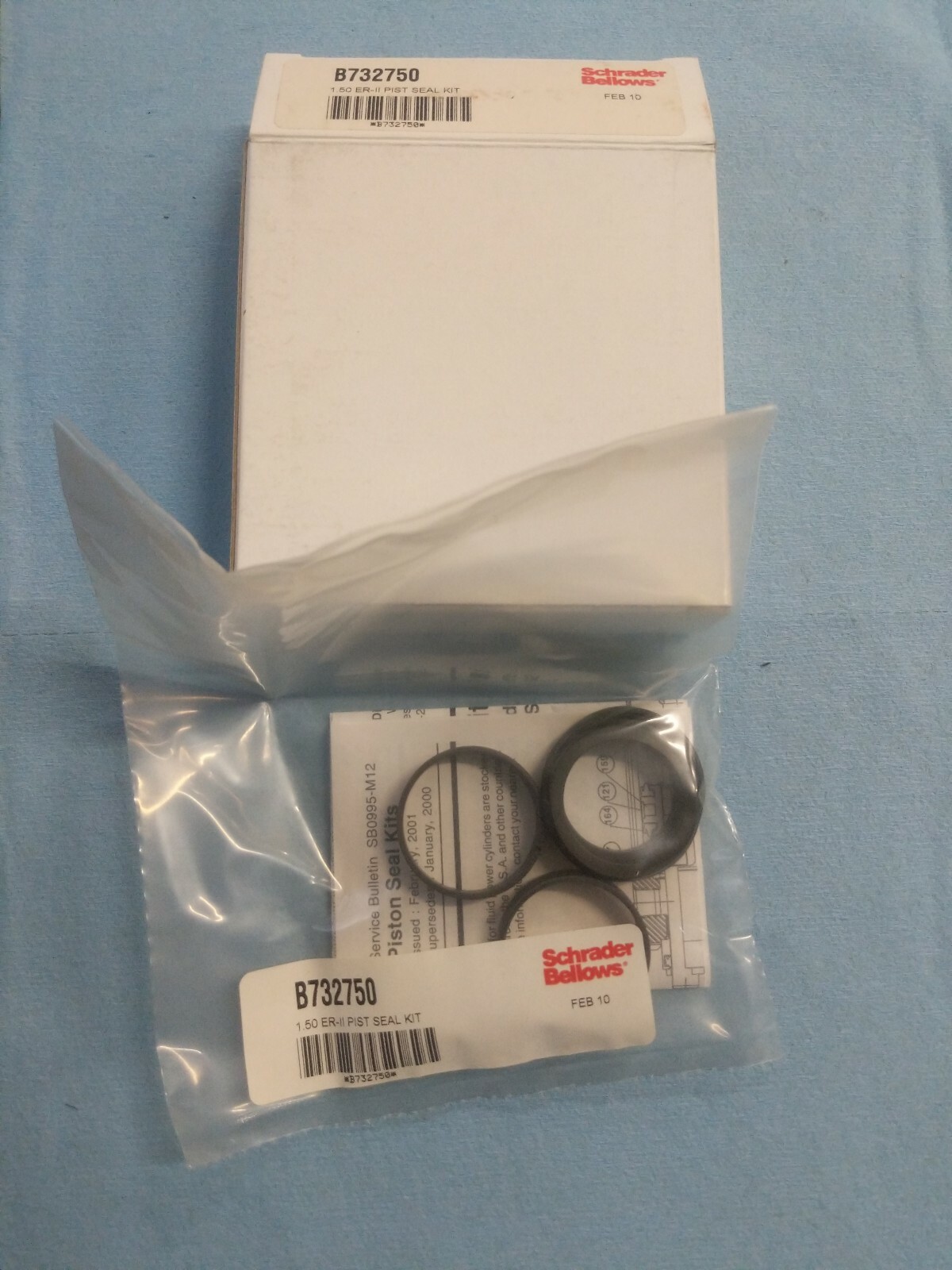 Schrader Bellows 1.50 ER-II Piston Seal Kit B732750