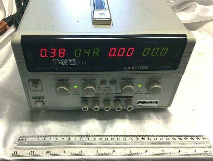GW Instek 2-Channel Laboratory DC Power Supply 30V 3A GPS-2303 Working Free Ship