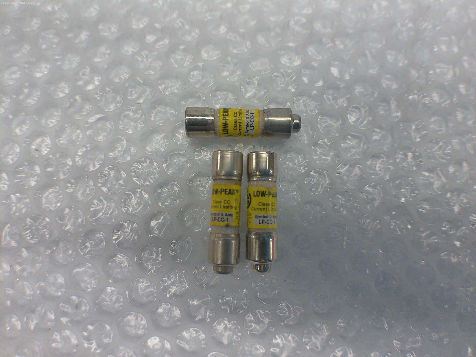 BUSSMANN LP-CC-1 FUSE LOT OF 3 NSNP