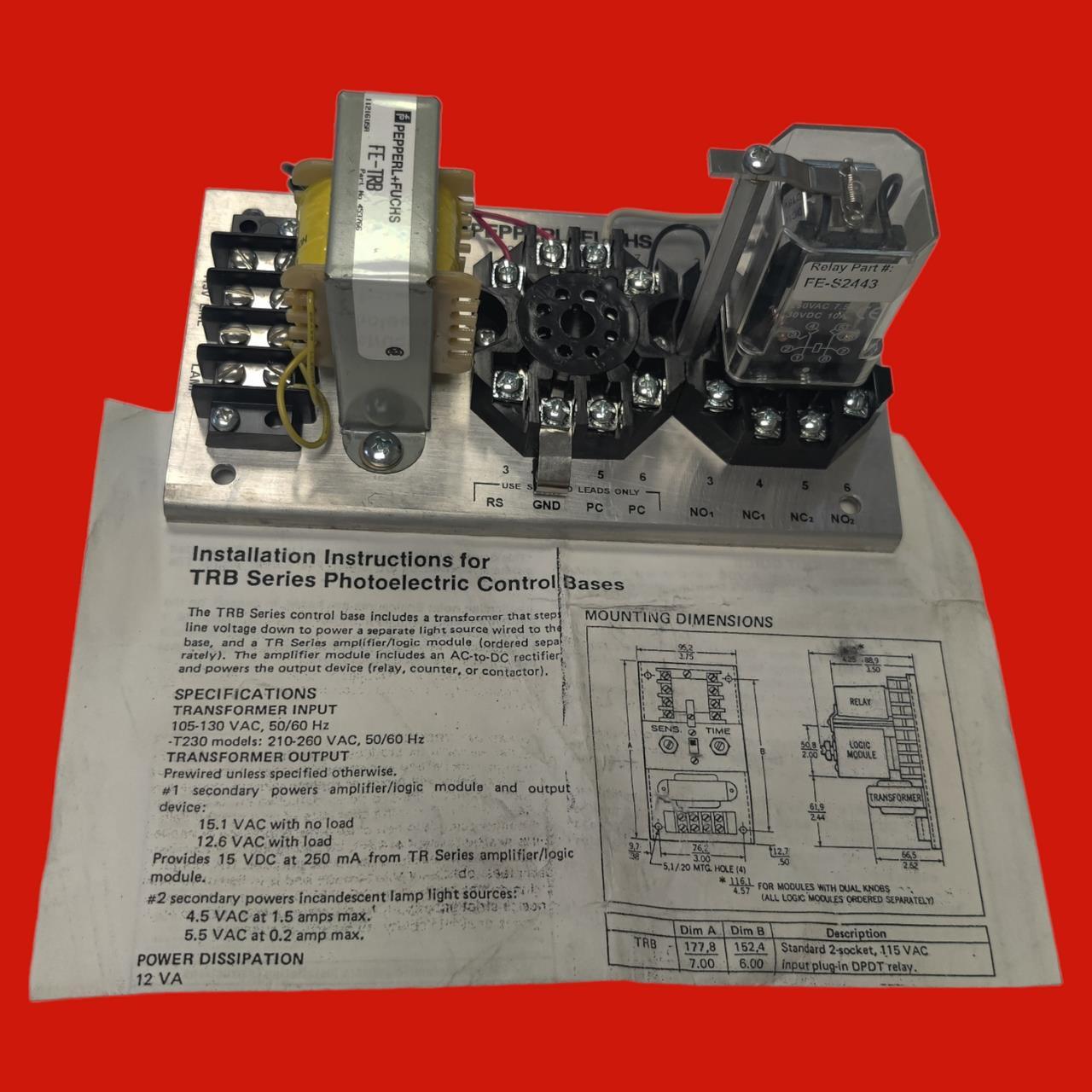 Pepperl + Fuchs FE-TRB, 453766 Photoelectric Control Base