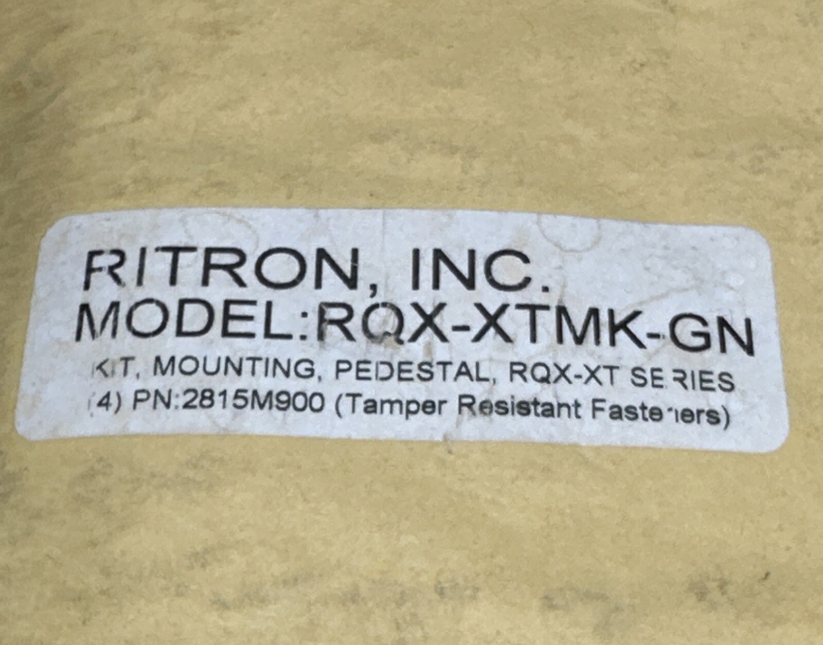 NEW SURPLUS- RITRON RQX-XTMK-GN Pedestal Mounting Kit RQX-XT Series || WARRANTY!