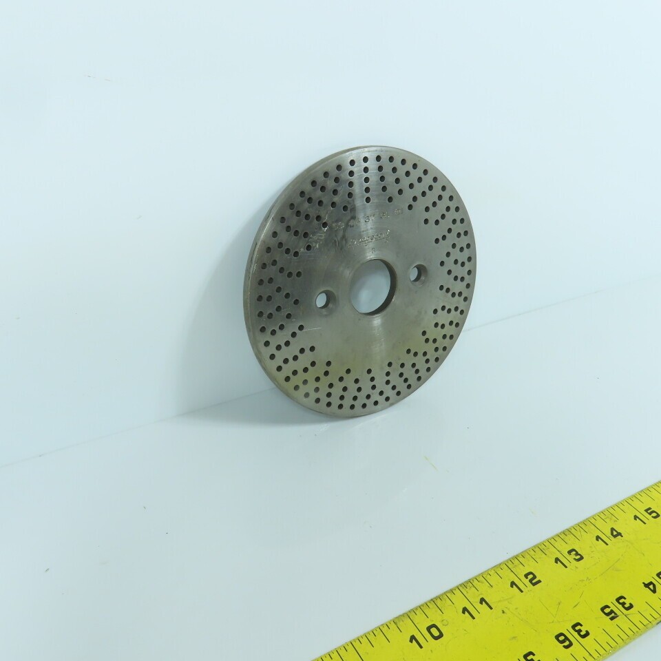 Bridgeport No. 3 5-1/2″ OD Dividing Head Indexer Hole Plate 1-1/8″ Bore