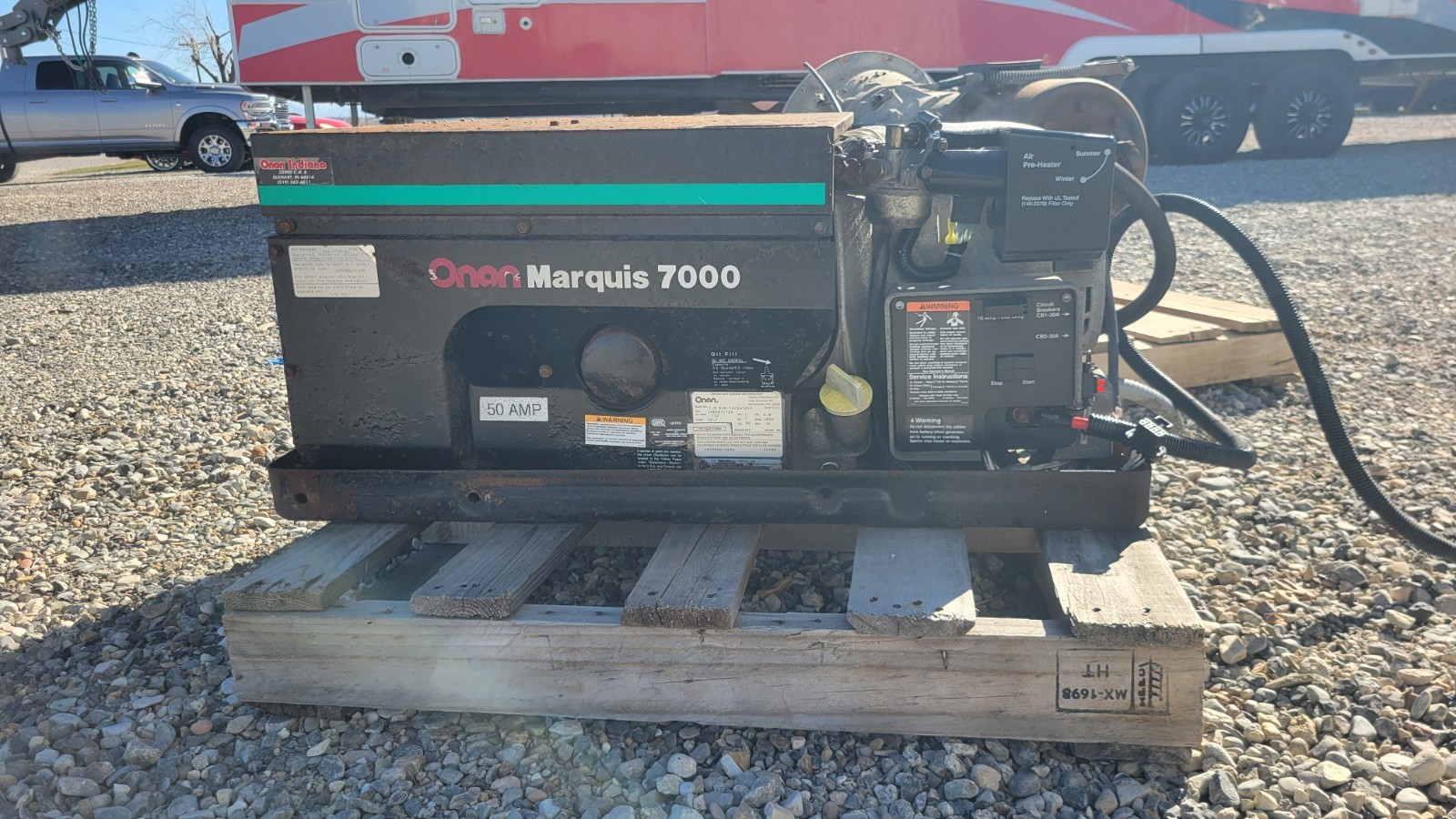 Cummins Onan Marquis 7000 Watt RV Mobilehome LP PROPANE Generator 120V Output