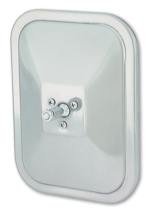 Grote 12073 Stainless Steel Rolled-Rim Mirror with Ball Swivel