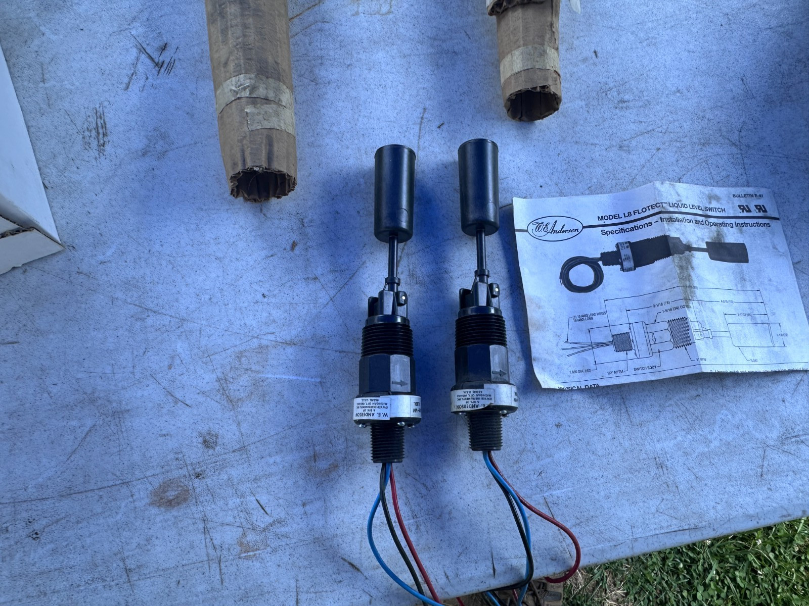 W. E. ANDERSON L8-MV Flotec Liquid Level Switch – Lot of 2