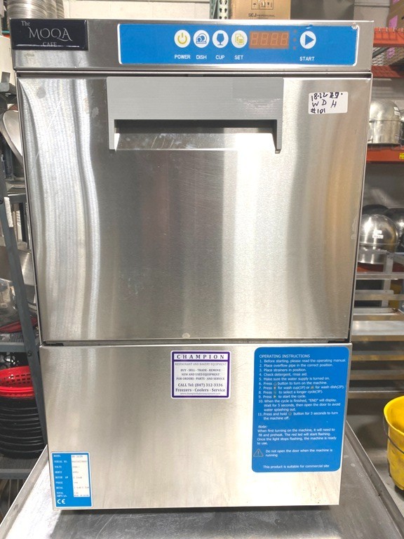 Dishwasher Undercounter Glasswasher GR-202H Hot‑ w/t Boiler, 20 racks/hr