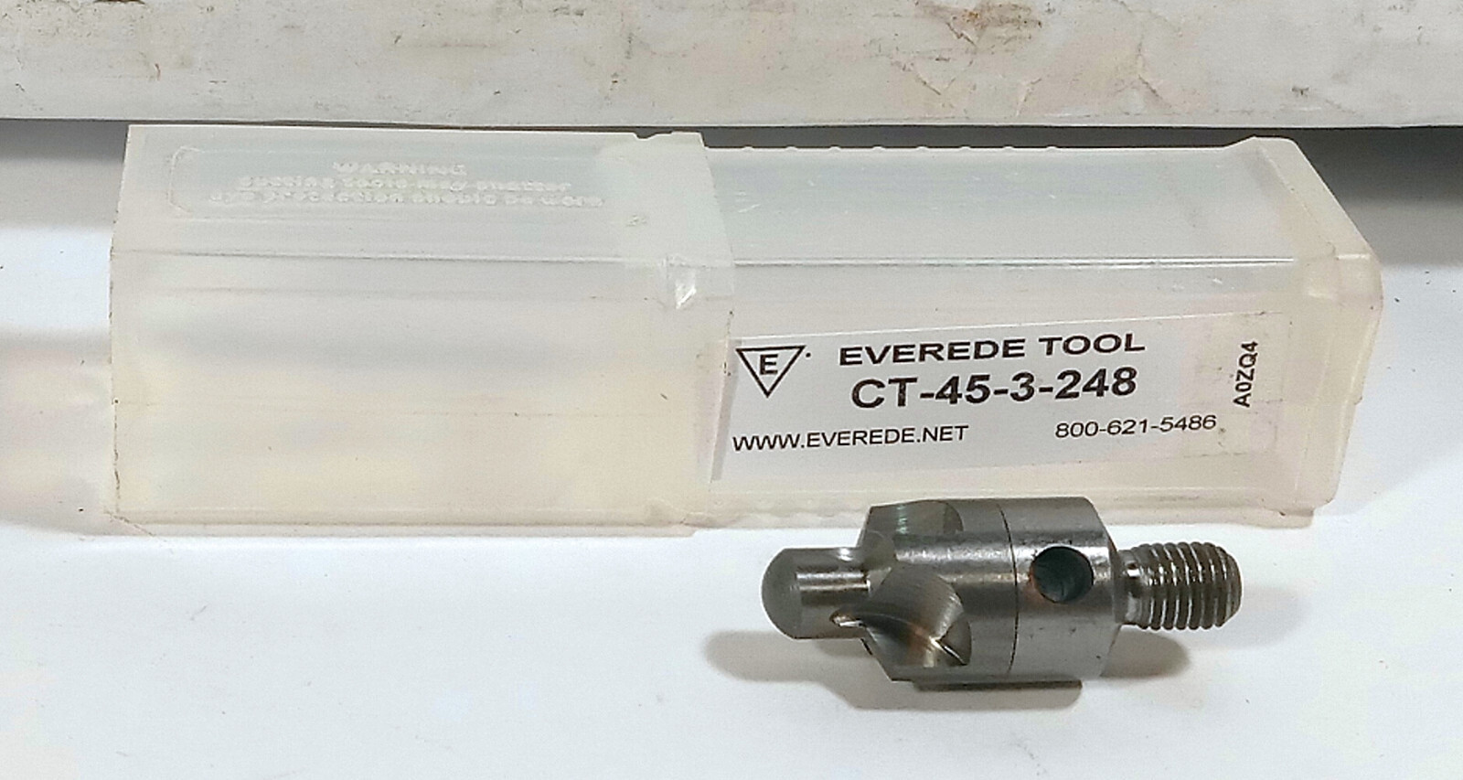 1 NEW EVEREDE CT-45-3-248 CARBIDE THREADED SHANK COUNTERSINK NIB **MAKE OFFER**