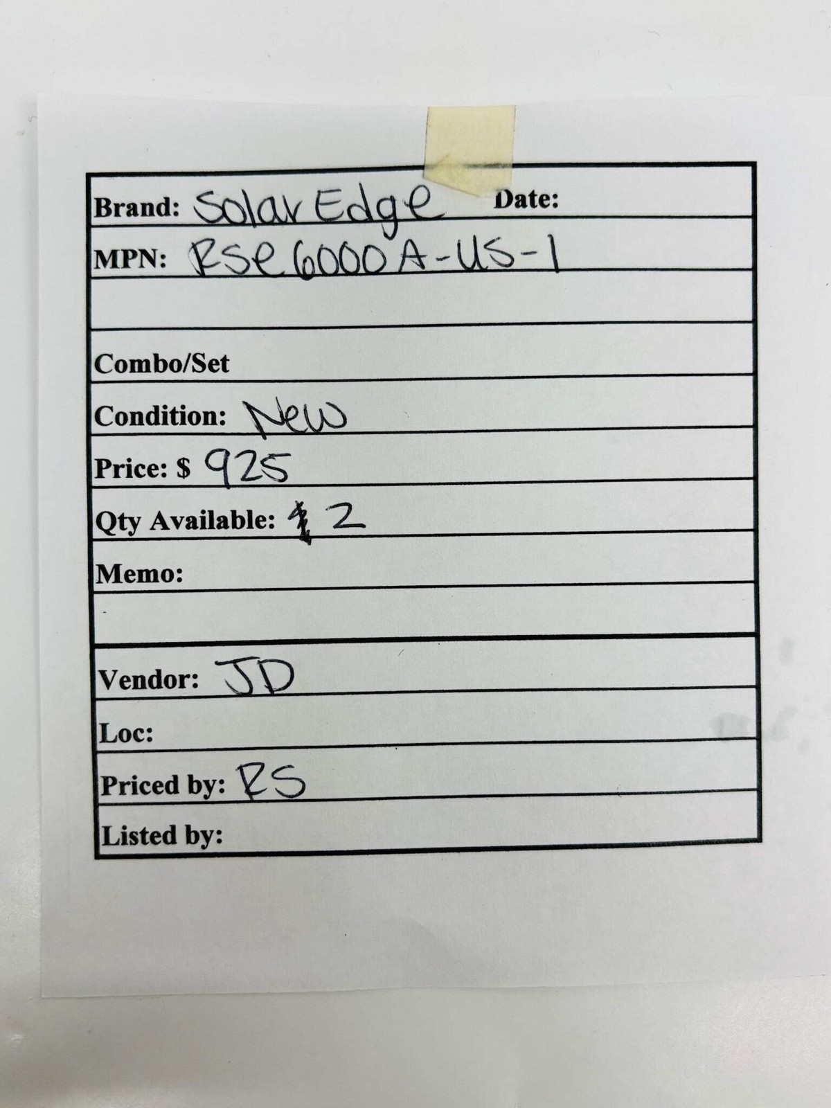 SolarEdge SE5000A-US-2 5kW Single-Phase Grid-Tied Solar Inverter